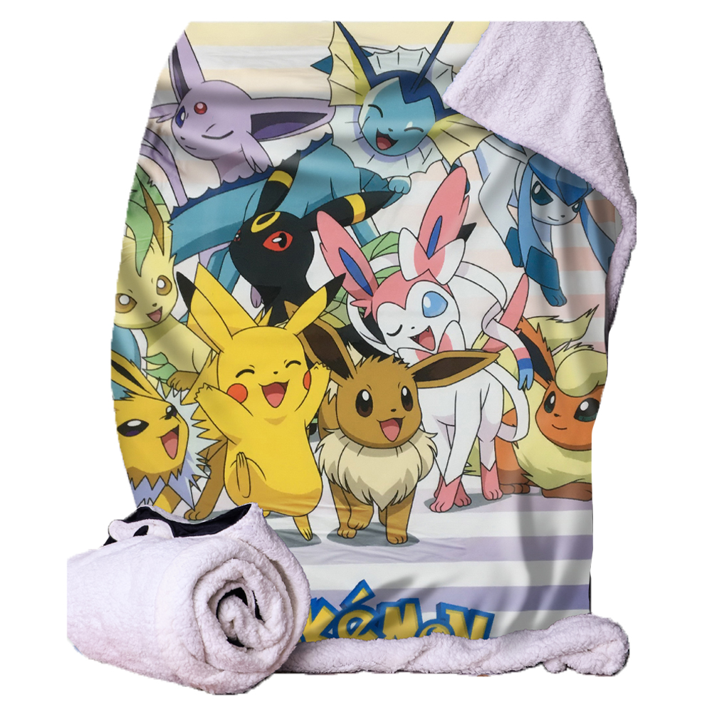 Pokemon Eevee Evolutions Throw Blanket 100*150cm Homeware