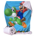 Super Mario – Mario and Yoshi Throw Blanket 100*150cm Homeware 2