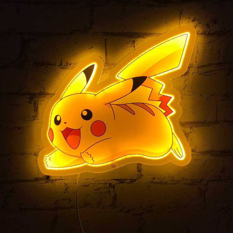 Pokemon Pikachu Wall Lamp Homeware 9