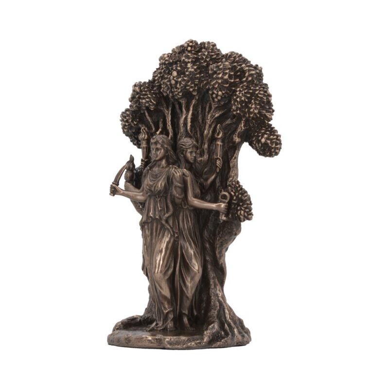 Triple Moon Goddess Hecate Bronze Figurine 18.5cm Figurines Medium (15-29cm) 5