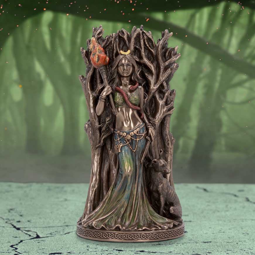 Bronze Hecate Goddess of Magic and Witchcraft Figurine 21cm Figurines Medium (15-29cm) 2
