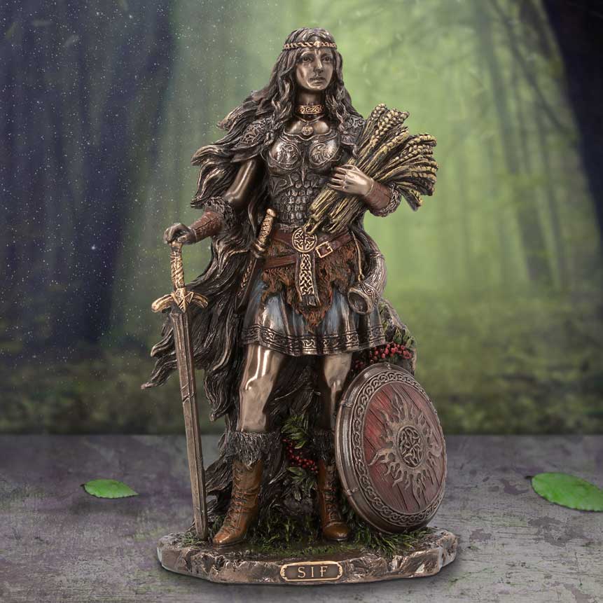 Sif Goddess of Earth and Family Bronze Figurine 22cm Figurines Medium (15-29cm) 2