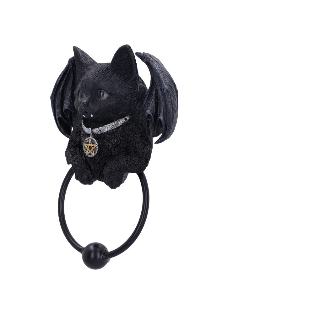 Vampuss Black Bat Cat Door Knocker 20cm Door Knockers 2