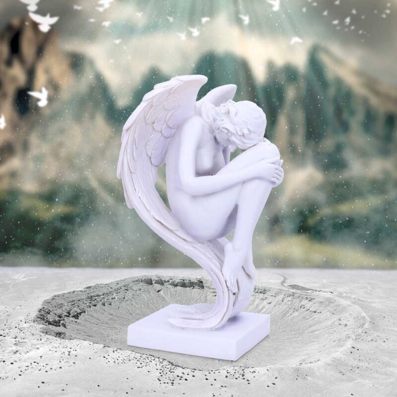 Angels Contemplation White Angel Figurine 28cm Figurines Medium (15-29cm) 3