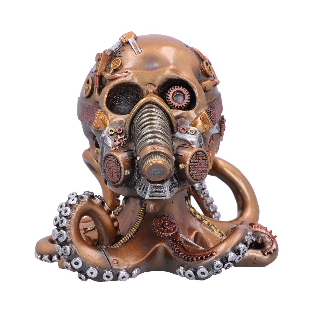 Octo Respiration Bronze Steampunk Skull 18cm Figurines Medium (15-29cm) 2