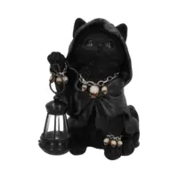 Nemesis Now Reapers Feline Lantern Grim Reaper Cat Figurine 18.5cm Figurines Medium (15-29cm)