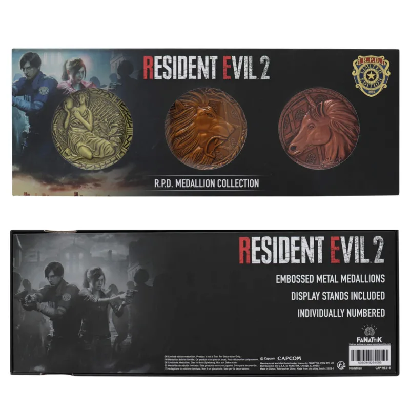 Resident Evil 2 R.P.D Medallion Collection Gifts & Games 3