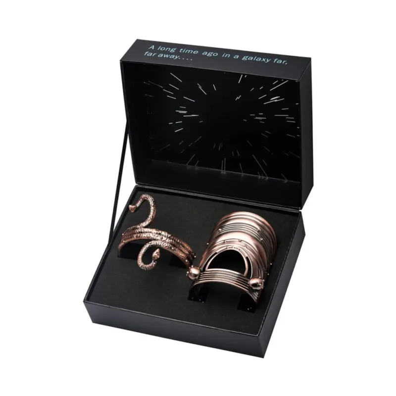 Star Wars Princess Leia Premium Gold Cuff and Bracelet Replica Set Masks & Prop Replicas 5