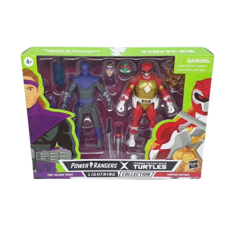 Power Rangers x TMNT Lightning Collection Action Figures Foot Soldier Tommy & Morphed Raphael Toys 3