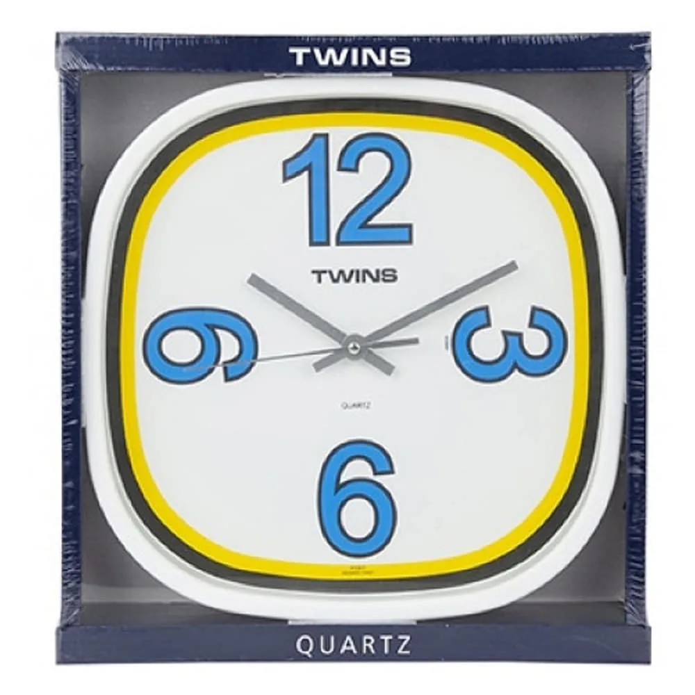 Twins Quartz Retro Style Wall Clock Clocks