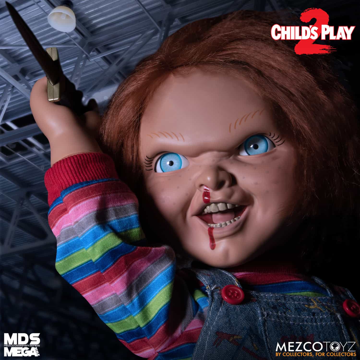 Child’s Play 15″ Menacing Chucky Figure (No Sound) MDS Mega Scale