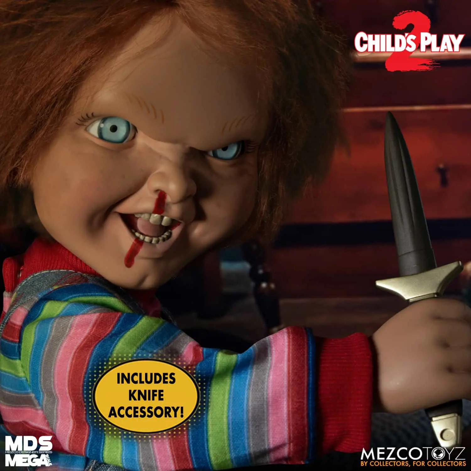 Mezco Child’s Play 15 Inch Talking Menacing Chucky Mega Scale Figure With Sound MDS Mega Scale 7 Mezco Child’s Play 15 Inch Talking Menacing Chucky Mega Scale Figure With Sound MDS Mega Scale 7