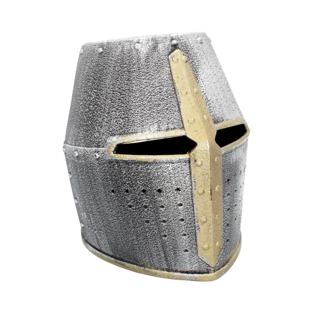 Silver Knight Crusader Helmet (Pack of 3) Toys