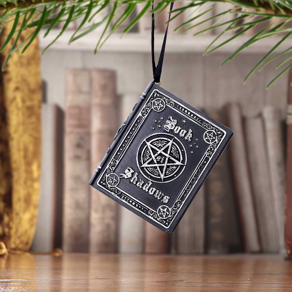 Black Book of Shadows Witch Hanging Christmas Tree Ornament 7.2cm Christmas Decorations 2