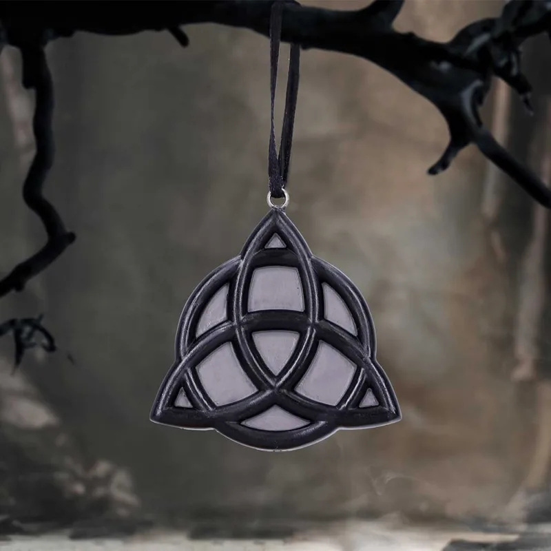 Witching Wares Triquetra Magic Hanging Christmas Tree Ornament 6cm Christmas Decorations 3