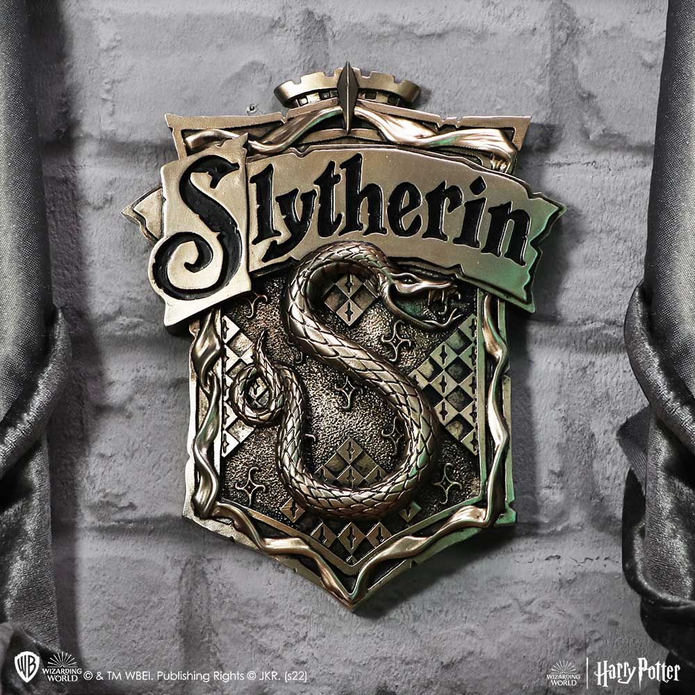 Officially Licensed Harry Potter Bronze Slytherin Wall Plaque 19.8cm Home Décor 2