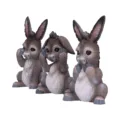 Three Wise Donkeys Figurines 11cm Figurines Small (Under 15cm) 6