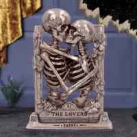 Nemesis Now The Lovers Bronze Gothic Skeleton Tarot Card Ornament 20.5cm Figurines Medium (15-29cm) 2