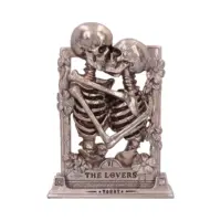 Nemesis Now The Lovers Bronze Gothic Skeleton Tarot Card Ornament 20.5cm Figurines Medium (15-29cm)