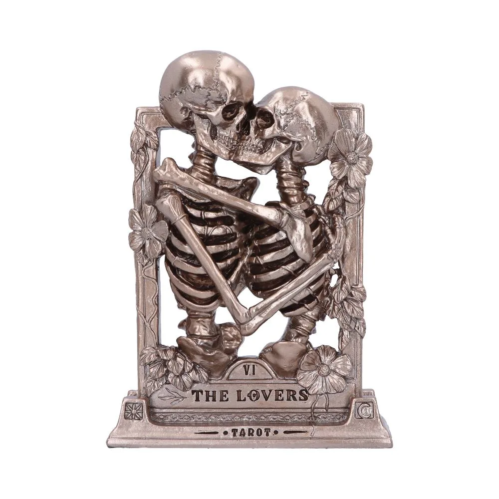 The Lovers Bronze Gothic Skeleton Tarot Card Ornament 20.5cm Figurines Medium (15-29cm)