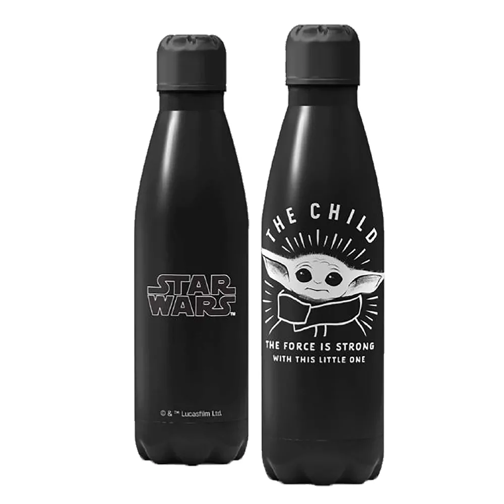 Star Wars: The Mandalorian Grogu Stainless Steel Water Bottle 500ml Bottles & Jars