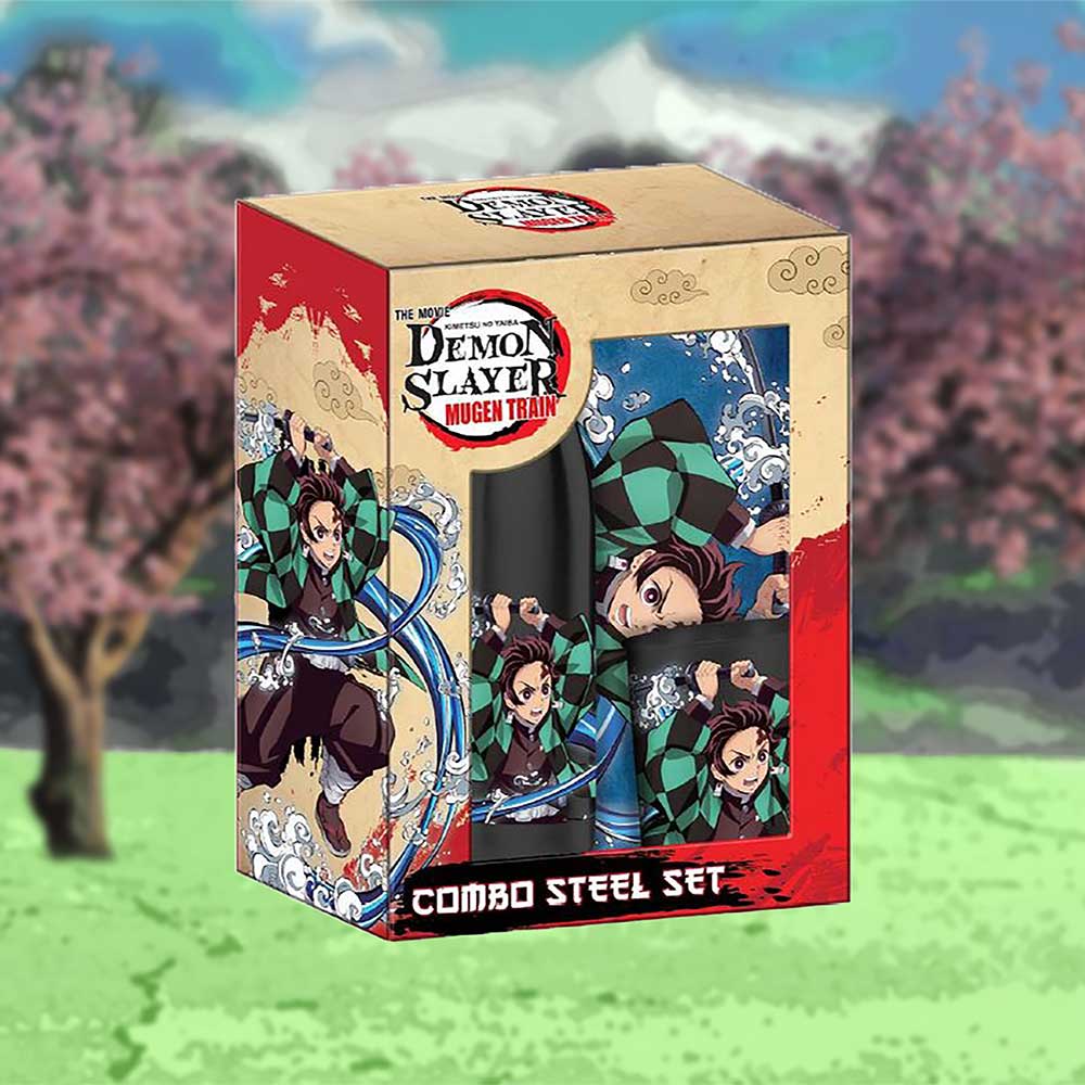 Demon Slayer Tanjiro Bottle, Tray and Cup Gift Set Bottles & Jars 2