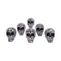 Set of 6 Bloodshot Red Eyed Skull Ornaments Figurines Small (Under 15cm) 10