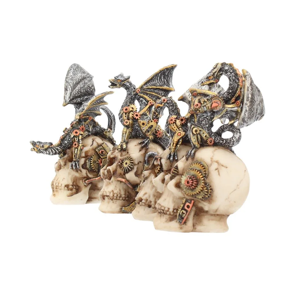 Mind Machines Steampunk Dragons & Skulls 10.5cm (Set of 4) Figurines Small (Under 15cm) 2