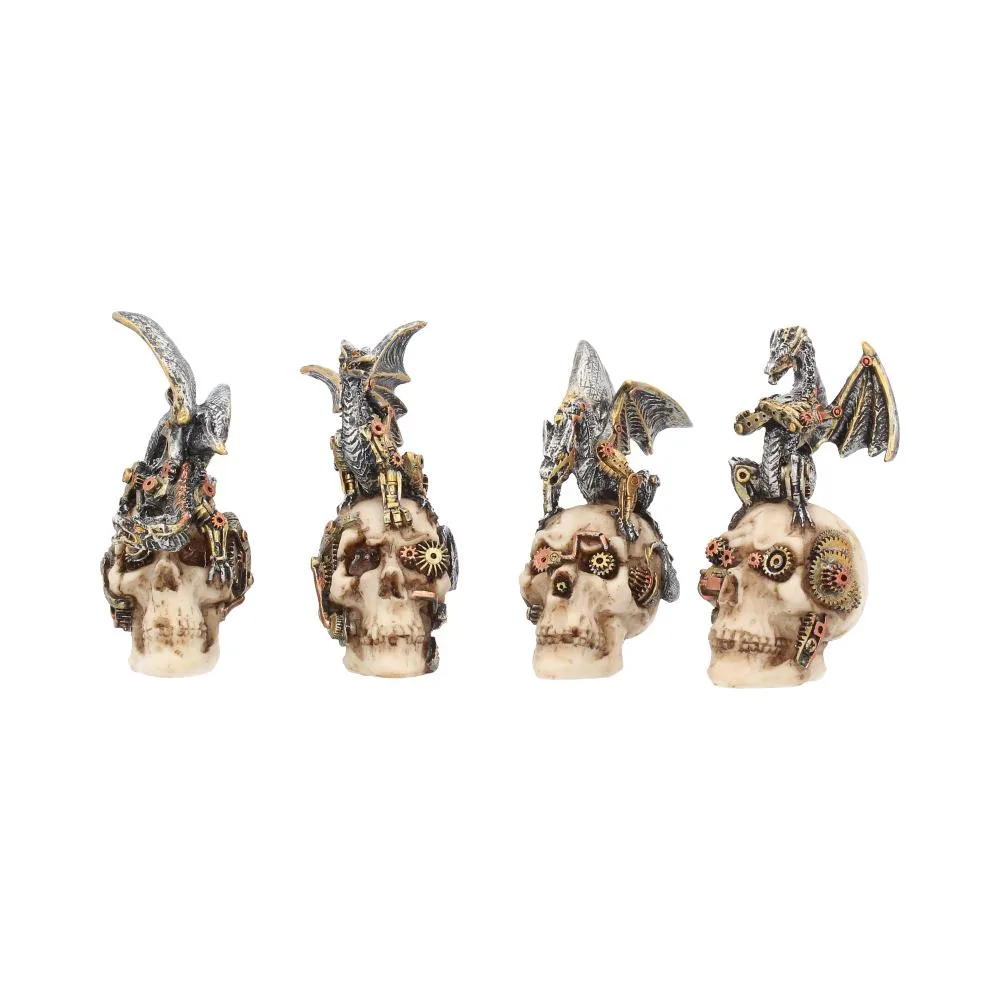 Mind Machines Steampunk Dragons & Skulls 10.5cm (Set of 4) Figurines Small (Under 15cm)