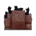 The Witches Litter Display of 36 Black Cat Familiars with a Decorated Stand Figurines Small (Under 15cm) 8