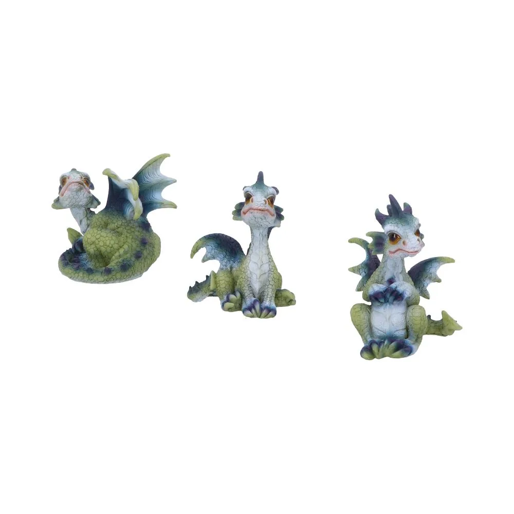 Triple Trouble Small Set of Three Dragon Infant Ornaments Figurines Small (Under 15cm)