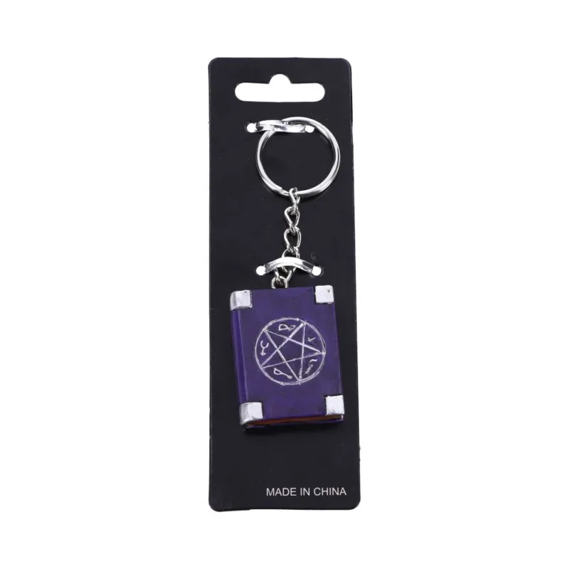 Pack of 12 Witches Grimoire Book of Spells Keyrings Gifts & Games 3