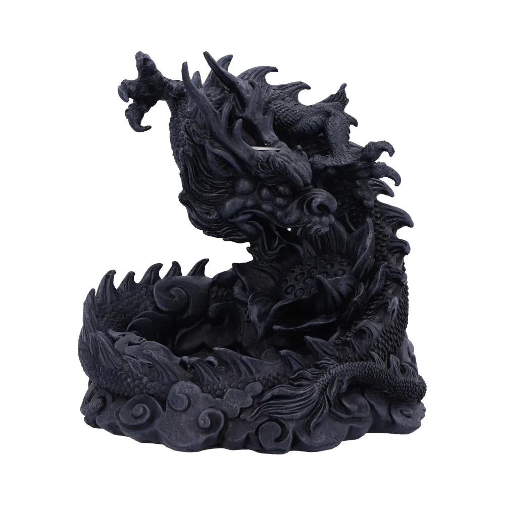 Heilong Asian Inspired Dragon Backflow Incense Burner 17.5cm Incense Holders