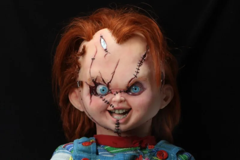 Bride of Chucky Life Size Chucky Doll 1:1 Scale Prop Replica Figurines Extra Large (Over 50cm) 5