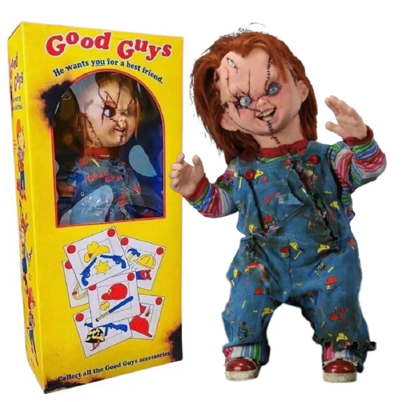 Bride of Chucky Life Size Chucky Doll 1:1 Scale Prop Replica Figurines Extra Large (Over 50cm)