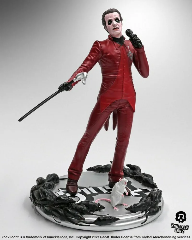 Ghost Cardinal Copia Red Tuxedo Limited Edition Statue Knucklebonz Rock Iconz 23