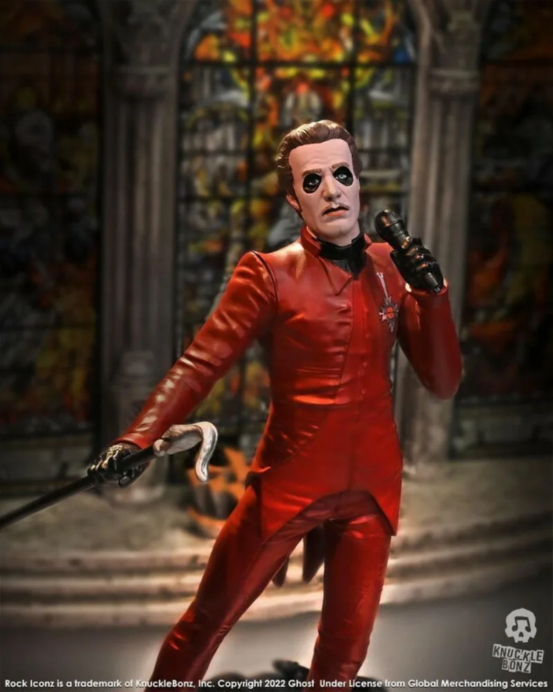 Ghost Cardinal Copia Red Tuxedo Limited Edition Statue Knucklebonz Rock Iconz 9