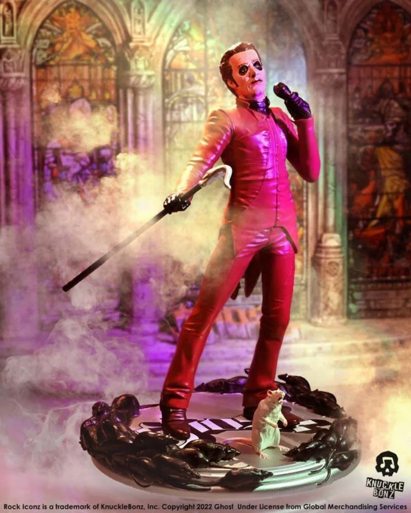 Ghost Cardinal Copia Red Tuxedo Limited Edition Statue Knucklebonz Rock Iconz 7