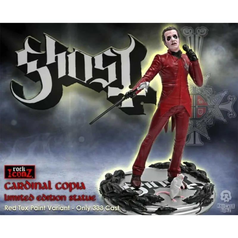 Ghost Cardinal Copia Red Tuxedo Limited Edition Statue Knucklebonz Rock Iconz 25