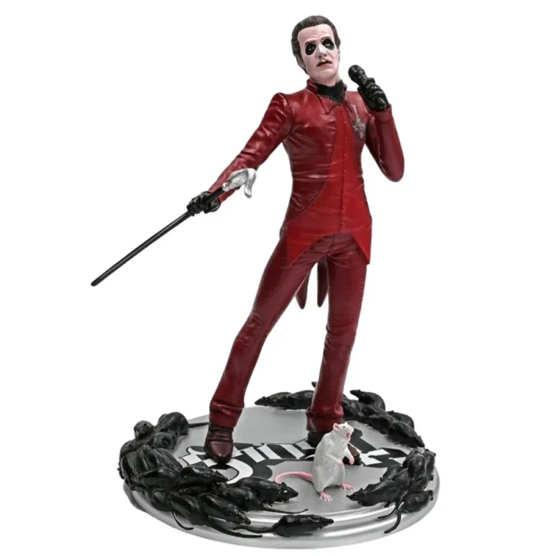 Ghost Cardinal Copia Red Tuxedo Limited Edition Statue Knucklebonz Rock Iconz 3