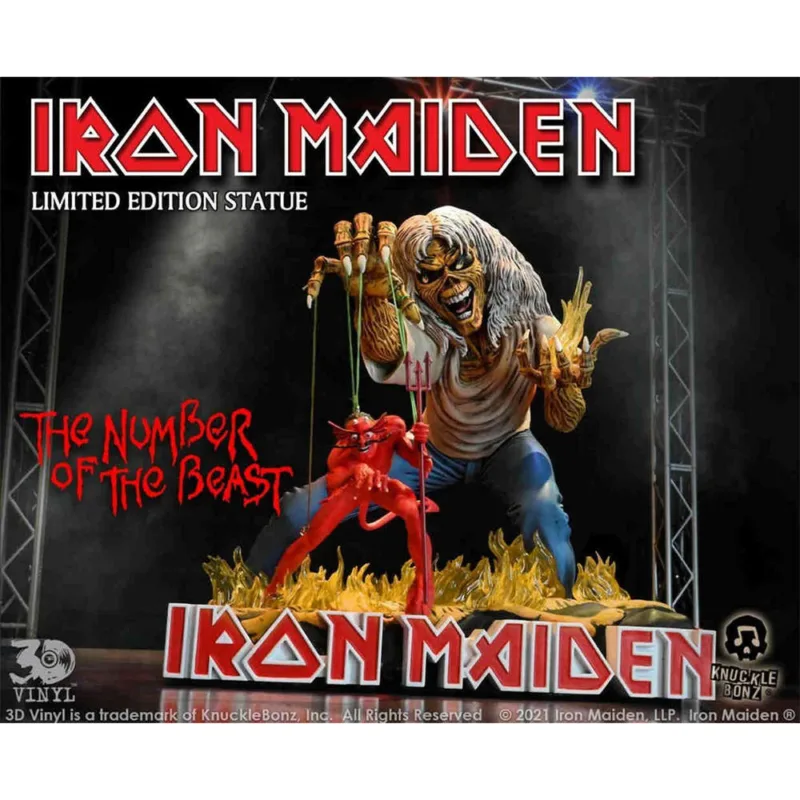 Knucklebonz Rock Iconz 3D Vinyl Iron Maiden The Number of the Beast Statue Knucklebonz Rock Iconz
