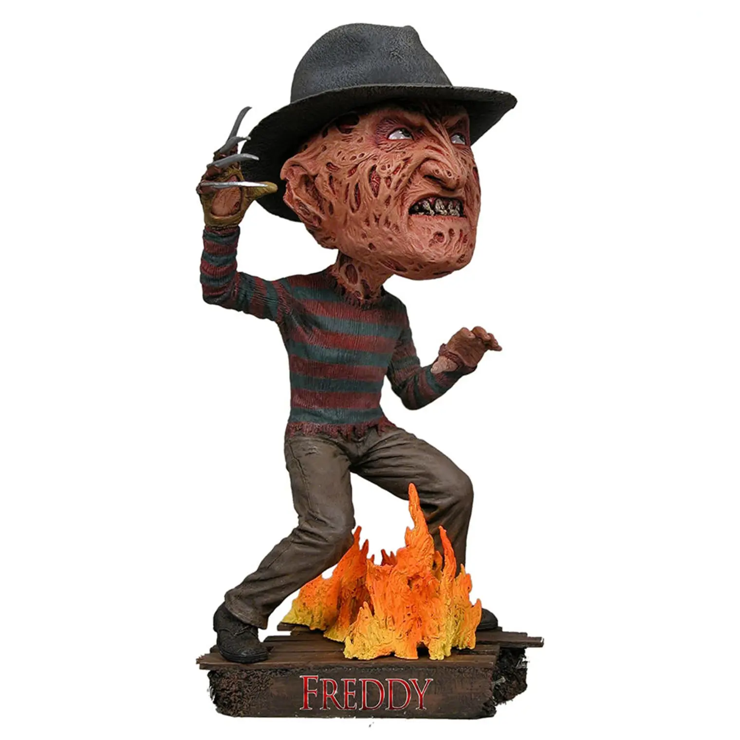 A Nightmare On Elm Street Freddy Krueger Head Knocker Bobbleheads