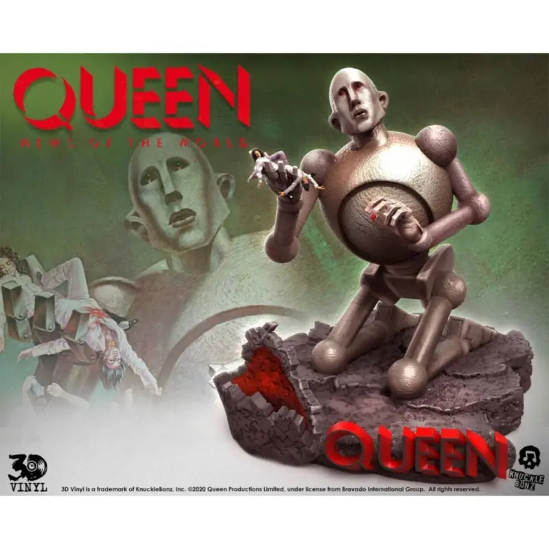 Queen Robot News of the World 3D Vinyl Statue Knucklebonz Rock Iconz 13