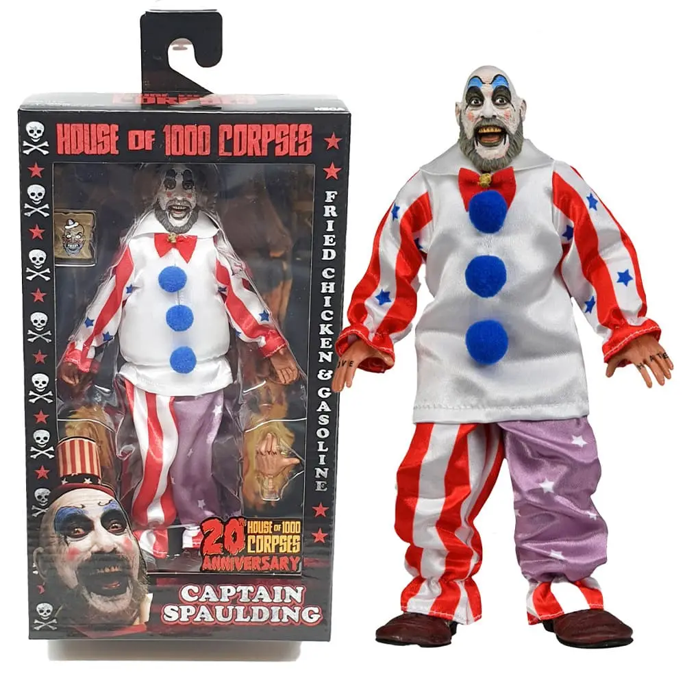 NECA House of 1000 Corpses Captain Spaulding 8 Inch Clothed Action Figure 8" Figures NECA House of 1000 Corpses Captain Spaulding 8 Inch Clothed Action Figure 8" Figures