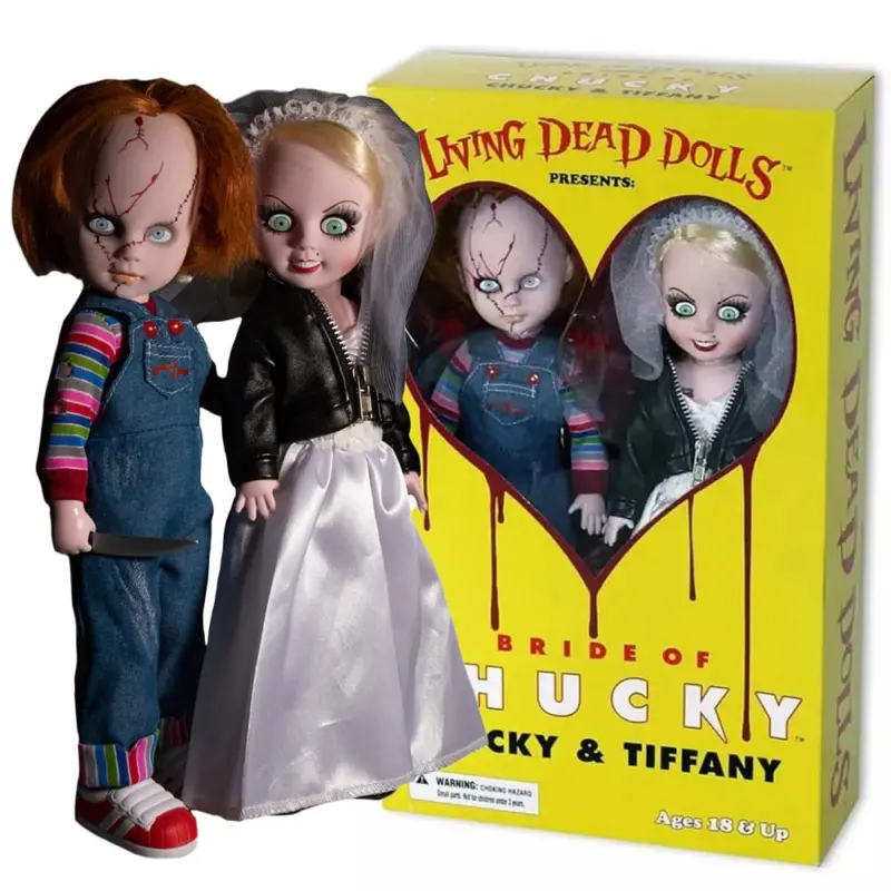 Living Dead Dolls Chucky & Tiffany Bride Of Chucky Deluxe Box Set Living Dead Dolls