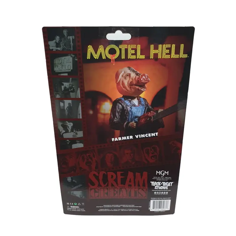 Scream Greats Motel Hell Farmer Vincent 8″ Scale Figure 8" Figures 7
