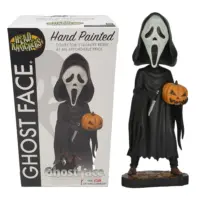 Scream Ghostface with Pumpkin Head Knocker Bobbleheads