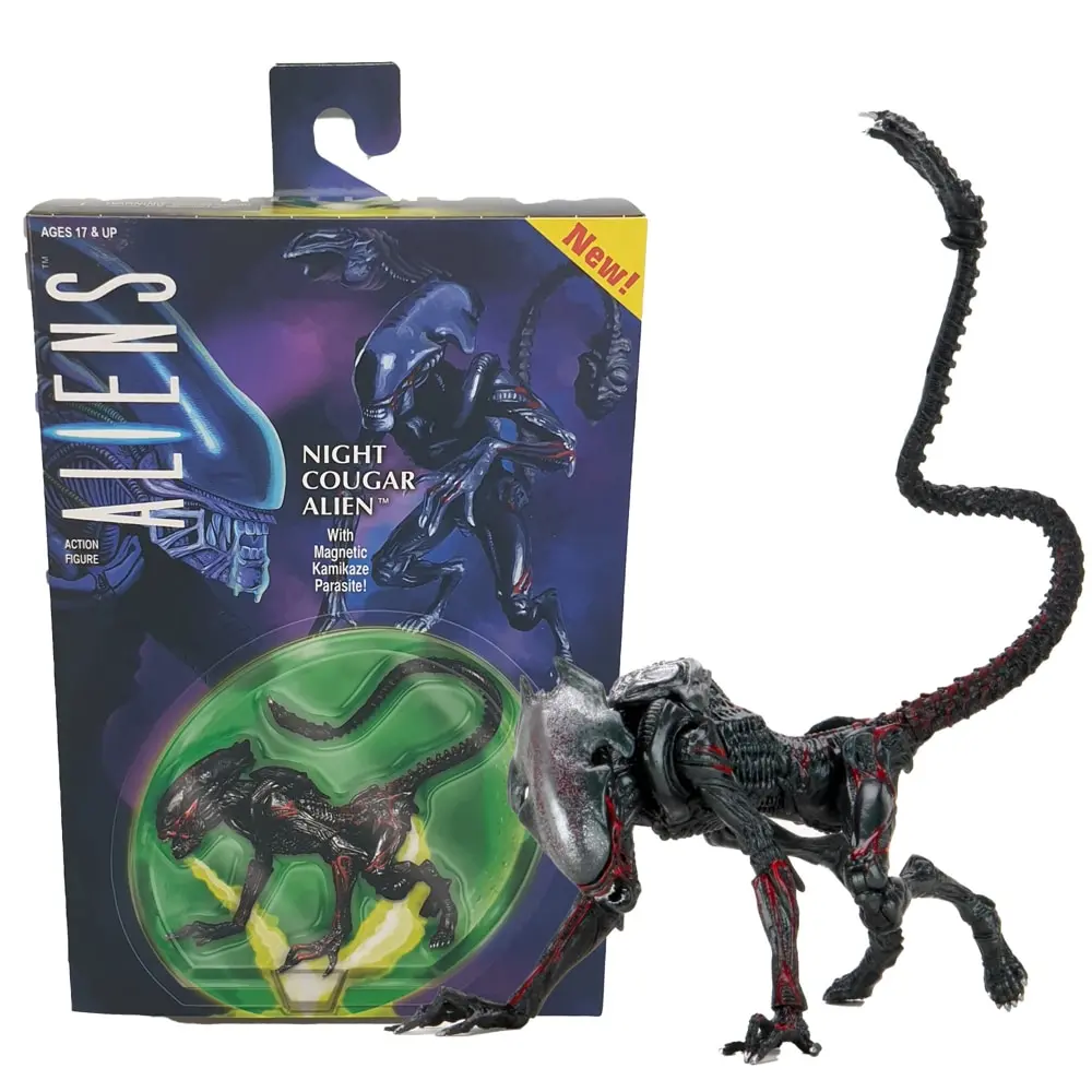 NECA Aliens Kenner Tribute 7 Inch Scale Action Figure – Night Cougar Alien 7" Figures NECA Aliens Kenner Tribute 7 Inch Scale Action Figure – Night Cougar Alien 7" Figures