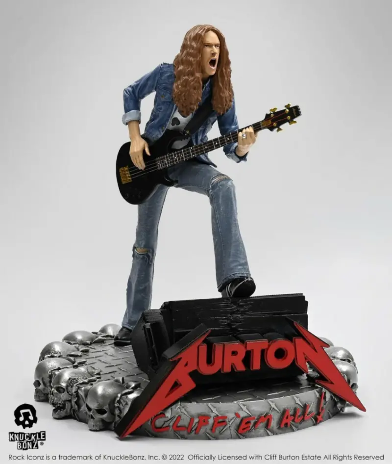 Metallica Cliff Burton Statue Knucklebonz Rock Iconz 7