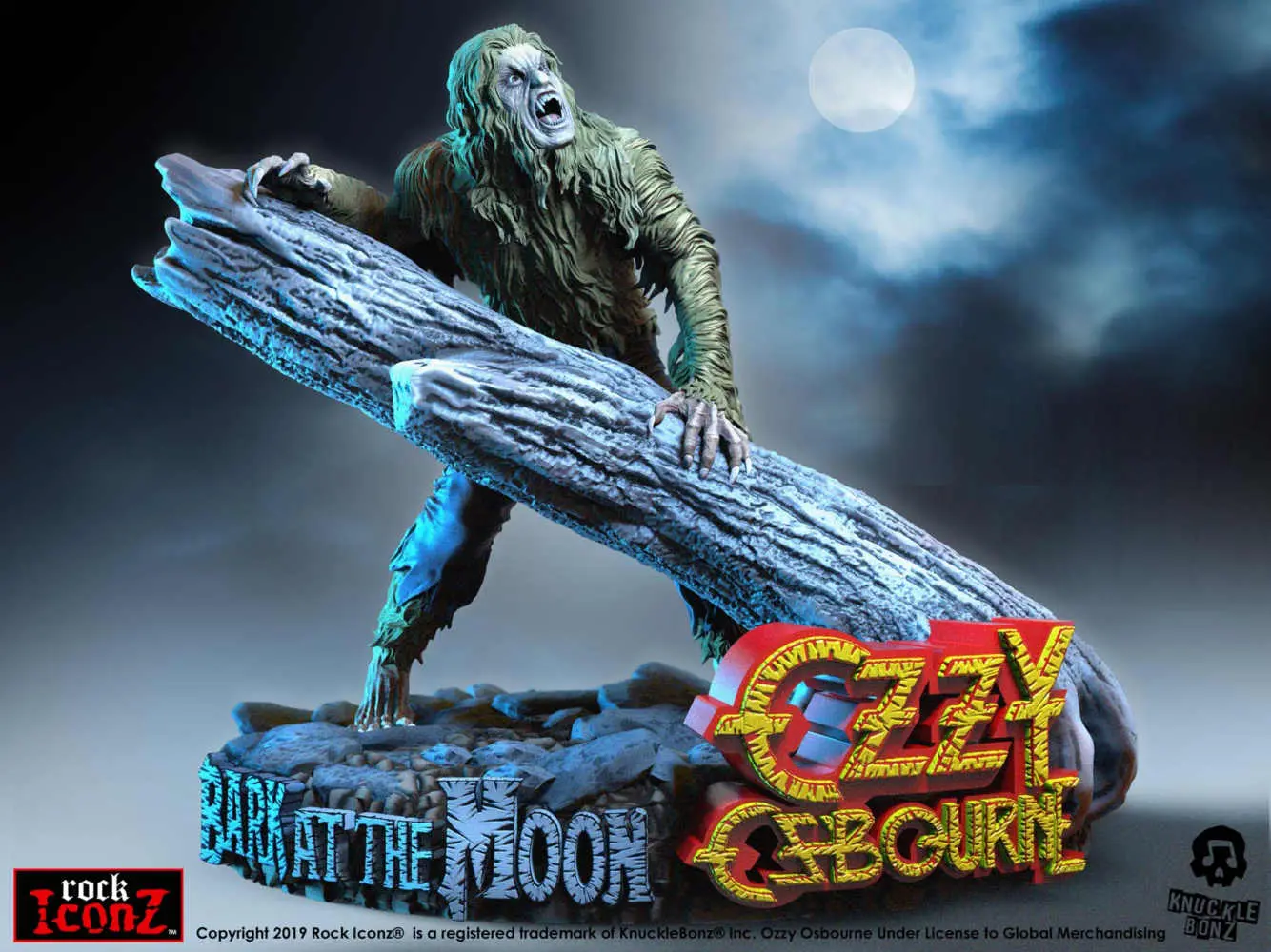 Ozzy Osbourne Bark at the Moon Statue | KnuckleBonz Rock Iconz